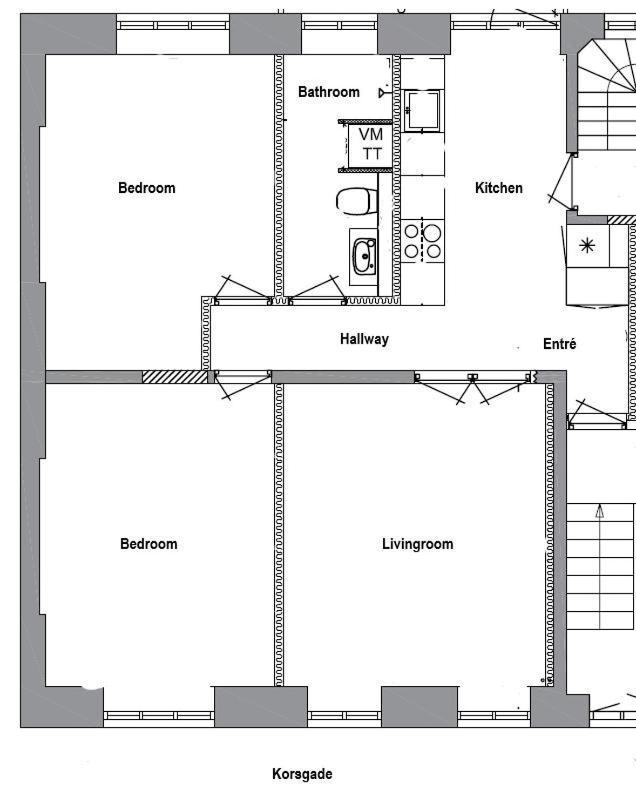 Korsgade Apartments Copenhague Habitación foto